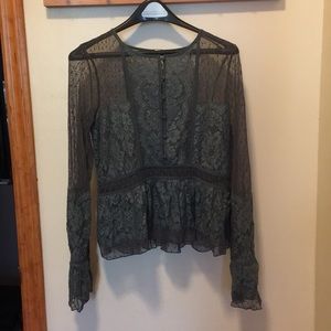 Free People Bell-Sleeved Top